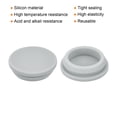 thumbnail image 2 of 10pcs Silicone Snap in Locking Hole Plugs,28mm Narrow Groove 2.5mm for Kitchen Waterproof Sealing Plugs Grey, 2 of 7