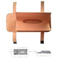 thumbnail image 2 of Caja porta pañuelos y visera solar para auto de fieltro premium - Multiusos y fácil instalación (Color beige), 2 of 5