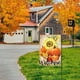 thumbnail image 5 of Bandera de jardín con diseño de calabaza y girasoles, 28 x 40 pulgadas, ideal para dar la bienvenida al otoño, decorativa, de doble cara, para interiores y exteriores, ideal para decorar el Día de, 5 of 6