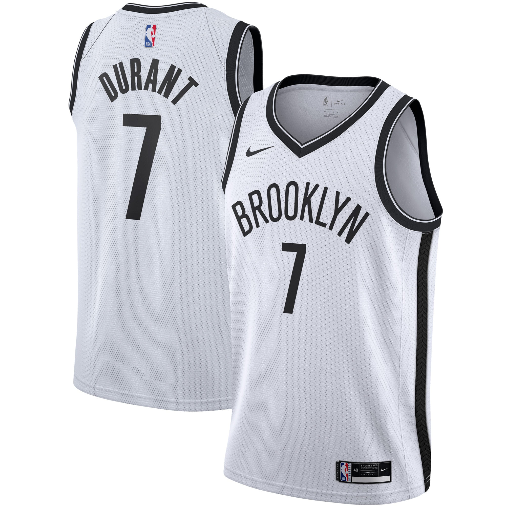 î€€Kevinî€ î€€Durantî€ Brooklyn Nets Nike 2020/21 Swingman î€€Jerseyî€ - White - Association Edition - Walmart ...