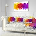 thumbnail image 3 of Designart Artistic Watercolor Splash - Abstract Throw Pillow - 12x20, 3 of 5