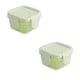 thumbnail image 2 of ¡Ofertas especiales! Recipientes de plástico de 2 oz con tapa, color verde. Caja de almacenamiento sellada de 150 ml para conservar la frescura, 2 unidades. Recipientes pequeños para alimentos con, 2 of 6