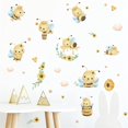 thumbnail image 1 of Pegatinas de Pared de Insectos de Abejas de Dibujos Animados YONGSHENG Extraíbles 4 Hojas, 1 of 3