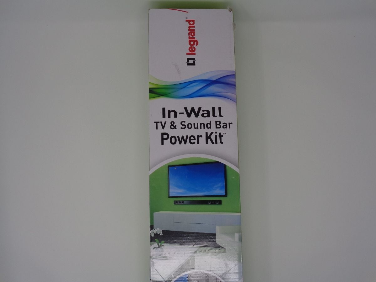 Wiremold In Wall Tv And Soundbar Power Kit Black White Cord Wiremold In Wall Tv And Soundbar Power Kit Black White Cord Organizer Refurbished Com