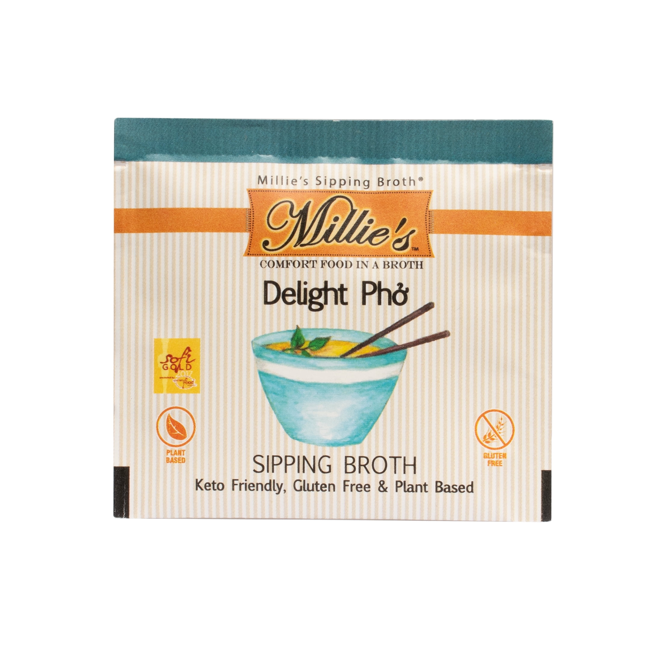 (6 pack) Millie's Sipping Steepable Broth Bags, Delight Pho, 12pk