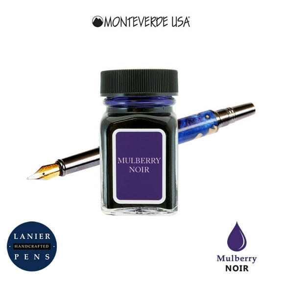 Monteverde Ink Bottle - Mulberry Noir