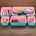 thumbnail image 5 of Uxcell Felt Drawer Organizer, 7 Pack Desk Organizer Drawers Organizers Tray, Light Gray, 5 of 5