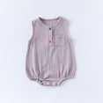 thumbnail image 4 of MEZZALL Baby Girls Bodysuit One-Pieces O-Neck Onesies Summer Outfits Soft Breathable Romper For Toddler Casual Loose Fit Outfits Dailywear Cute / 0-3 Months, 4 of 4