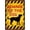 Dog, variant on Vintage Leopard Gecko Metal Sign Beware of Leopard Gecko Aluminum Sign Funny Beware Animal Decor 12"x8" Inch