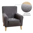 thumbnail image 3 of Waterproof Sloping Arm Back Chair Cover Elastic Armchair Wingback Wing Sofa Back Chair Cover Stretch Protector (Ivory white,48-52CM Single), 3 of 6