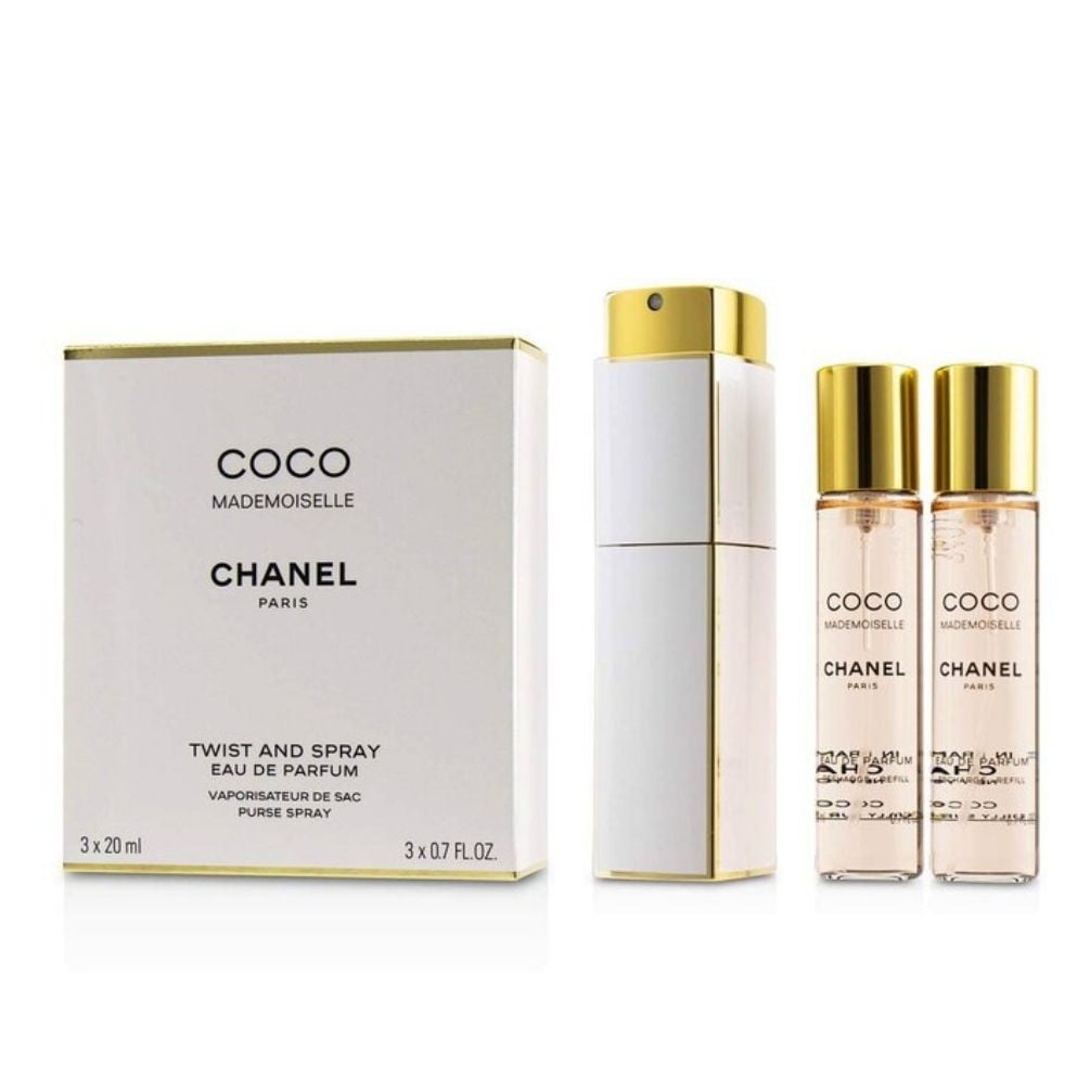 CHANEL COCO MADEMOISELLE Eau de Parfum Purse Spray – 3 x 0.25 oz