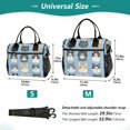 thumbnail image 4 of FORMRS Insulated Lunch Bag for Work School Unisex Large Capacity Cooler with Shoulder Strap, Cartoon Cute Cat, 4 of 6