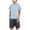 Blue, variant on Tkrady Boys Clothes Spring Summer New Round Neck Casual Solid Color Short Sleeve T Shirt Tops Shorts 2 Piece Set, Sizes 1-9 Years
