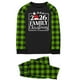 thumbnail image 2 of Blusa y pantalones con estampado a cuadros para hombre y papá, ropa familiar, pijamas, blusa y pantalones de poliéster, 2 of 3