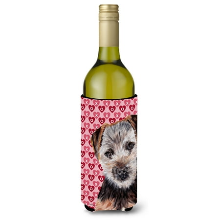 

Carolines Treasures SC9711LITERK Norfolk Terrier Puppy Hearts and Love Wine Bottle Hugger Wine Bottle multicolor