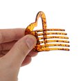 thumbnail image 5 of Unique Bargains 1 Pc Elegant Heart-Shaped Hollow Hair Clips Hairdo Clip Dark Brown, 5 of 5