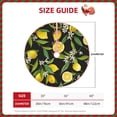thumbnail image 4 of Bingfone Christmas Tree Skirt Mat Christmas Decoration Interior 48"-Lemon Fruits Flowers Leaves, 4 of 8