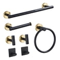 thumbnail image 2 of Abbracc Bathroom Hardware Set Hand Towel Bars Toilet Paper Storage Rack Towel Stand Rack 7Pcs, 2 of 9
