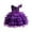 q#32Purple56, variant on MEZZALL Kids Dresses Elegant Dress Girls Formal Gown With Sash Toddler Party Attire Birthday Celebration And Holiday Events Comfort Christmas Slash NeckSundress