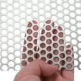 thumbnail image 3 of Uxcell 2Pcs 20GA 11.8" x 11.8" Round Hole 304 Stainless Steel Perforated Sheet, 3 of 6