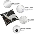 thumbnail image 4 of TIAOTIAOHOU Throw Pillow Cover Deer, Square Cushion Covers for Outdoor Farmhouse Indoor Floral Butterfly,Suitable for All Season Pillow Case for Livingroom Bedroom Sofa Chair,2 Pcs, 4 of 6