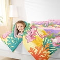 thumbnail image 3 of Manfei Cute Axolotl Queen Comforter Set,Letter Z Print Comforter Sets Queen For Girls,Pink Multicolor,Pink Reversible,3 Pieces,1 Comforter and 2 Pillowcases, 3 of 8
