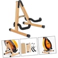 thumbnail image 2 of Xvive Guitar Stand,  Acoustic Electric Wooden A Frame Folding Guitar Holder Adjustable for Bass, Cello, Mandolin, Banjo, Ukulele, 2 of 4