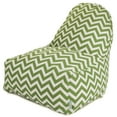 thumbnail image 1 of Majestic Home Goods Indoor Outdoor Sage Chevron Bean Bag Kick-it Chair 30 in L x 26 in W x 30 in H, 1 of 2