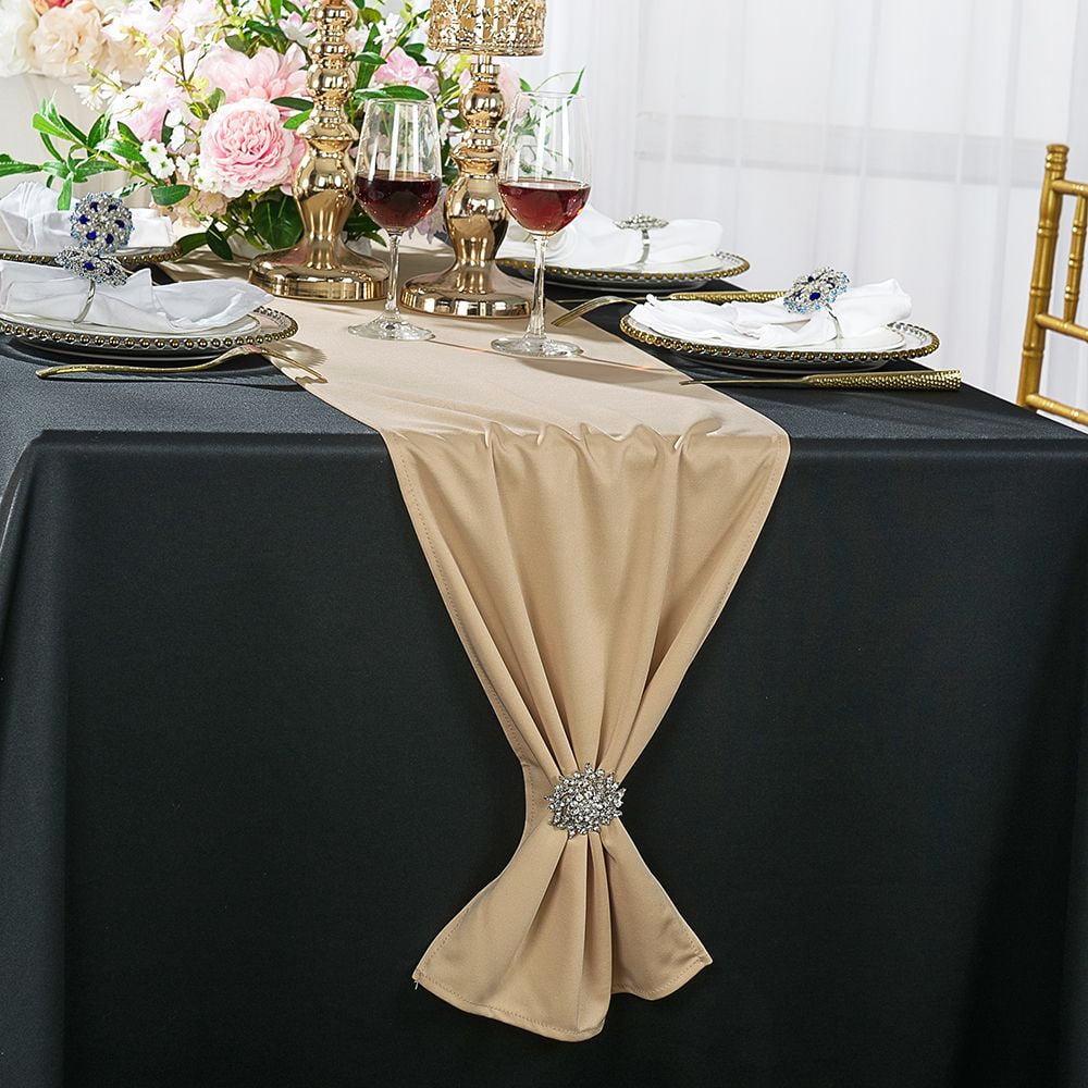 Wedding Linens Inc. Wholesale 13&quot; x 108&quot; Scuba Wrinkle
