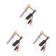 thumbnail image 2 of Vogacara Modelo de encendedor inteligente para mini coche Arrancador de vehículo con clips positivos negativos Accesorios para automóviles Suministros Oro 3piezas Vogacara CBP183060, 2 of 6