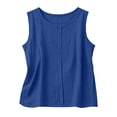 thumbnail image 6 of XuJwPNcy Tank Tops for Women Lightweight Sleeveless Cotton Linen Tee Tshirts Summer Casual Summer Beach Vacation Clothes, 6 of 6