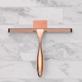 thumbnail image 1 of All-purpose Shower Squeegee For Shower Doors, Bathroom, Window And Car Glass - Black, Stainless Steel-14-inch-rose Gold, 1 of 5