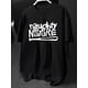 thumbnail image 1 of Camiseta casual de talla regular para hombre - Camiseta gráfica "Naughty by Nature" con diseño de bate de béisbol, manga corta negra, cuello redondo, ropa deportiva de verano, lavable a máquina, ropa, 1 of 6