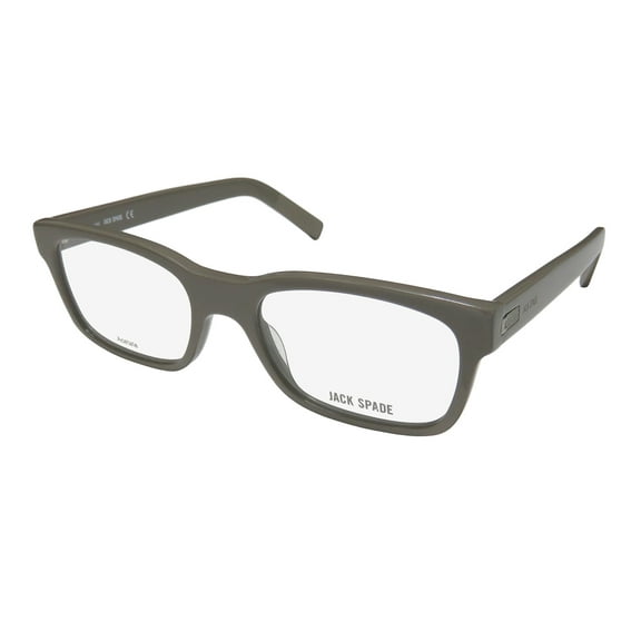 NEW JACK SPADE HANCOCK MENS/WOMENS RECTANGULAR FULL-RIM GRAY ELEGANT EXCLUSIVE AUTHENTIC RETRO FRAME DEMO LENSES 53-19-145 EYEGLASSES/GLASSES