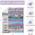 thumbnail image 4 of Sister in Law Gifts, Sister in Law Birthday Gifts, Best Gifts for Sister in Law, Future Sister in Law Wedding Gifts, Sister in Law Throw Blanket 60"x50", 4 of 6