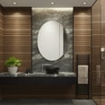 thumbnail image 3 of SAFAVIEH Nolan 24 Inch Aluminum Led Mirror, White, 3 of 13