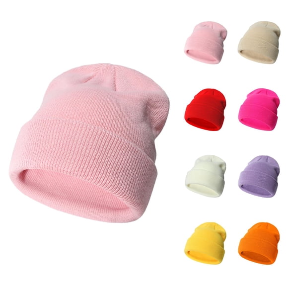 Baby Knit Beanie Hat Soft Stretchy Winter Warm Cap for Boys Girls Age 3 Months to 6 Years Lightweight Breathable Cozy Daily Wear Outdoor Cold Weather Essential Toddler Headwear