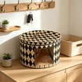 thumbnail image 6 of Round Hat Boxes with Lidssoft Large Hat Storage Box with Handle Transparent Window and Zip, Foldable Travel Hats Boxes Storage for Storing Clothes, Toys, 6 of 6