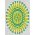 thumbnail image 1 of Ahgly Company Machine Washable Indoor Rectangle Transitional Green Area Rugs, 5' x 8', 1 of 7