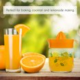 thumbnail image 6 of Crystalia Manuel Citrus Juicer with Glass Storage Jar, All Fruit Squeezer for Lemon Orange Lime Grapefruit Juice, Handheld Juice Press Extractor with Handle, Pour Spout and Glass Storage, Orange, 6 of 7