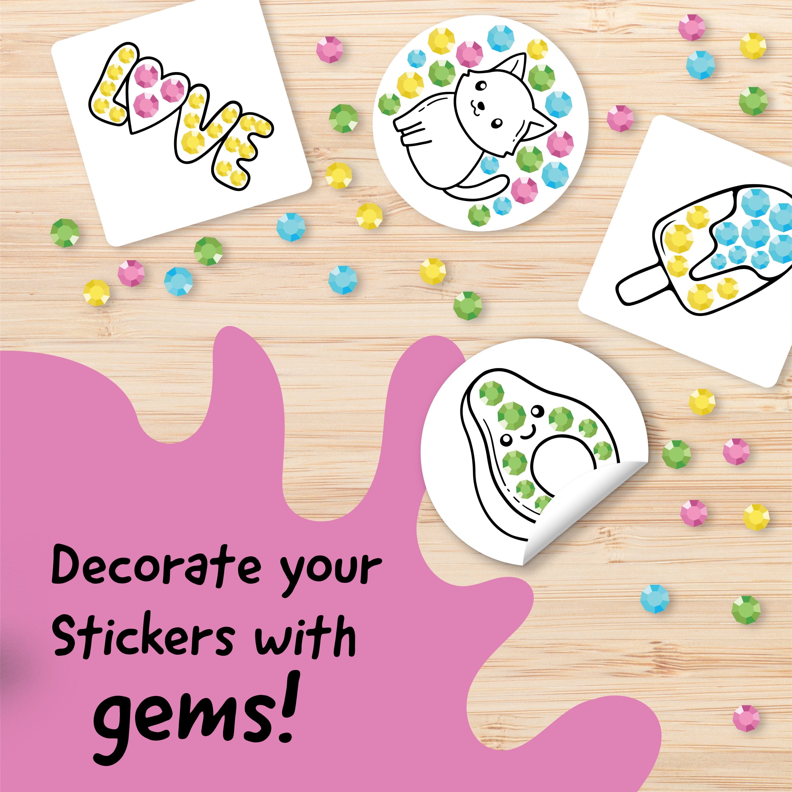 Hello Blink Sticker Maker Gem Refill Pack for Children Ages 8+