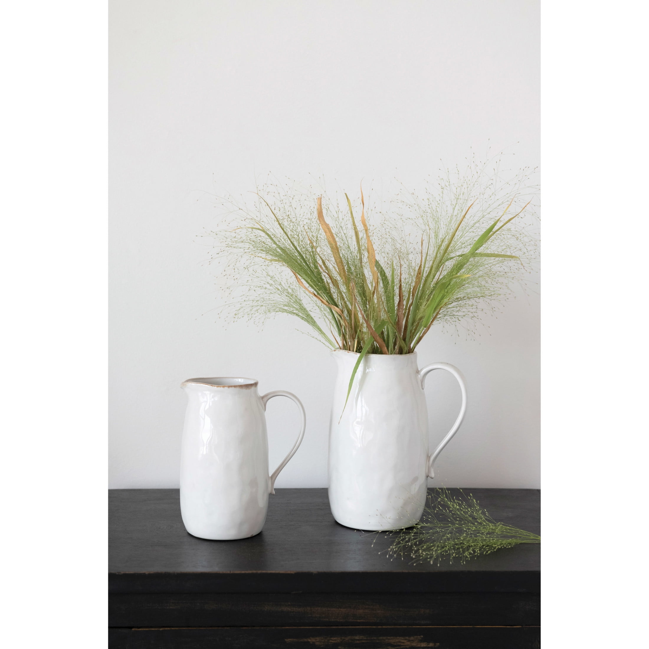 Creative Co-Op Stoneware Pitcher, Reactive Glaze