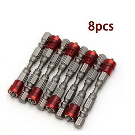 

2024 8Pcs Screwdriver Bit Cross Magnetic Anti Skid Carbide 6.2mm Wide S2 Screwdriver Bit Set