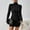Black, variant on Women Long Sleeves Bodycon Dresses, Women Casual Mini Dresses, Women's Winter Turtleneck Elegant Bodycon Fitted Waist Defining Short Dress Beige, S