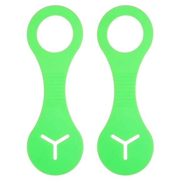 Clip para bolsas de excremento de perro Uxcell, soporte para dispensador, ligero y duradero, silicona, (Verde, 2 Pcs)