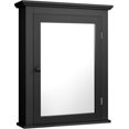 thumbnail image 3 of RONG-3 Bathroom Mirror Cabinet, Wall Mounted Storage Cabinet with Mirror Door and Adjustable Shelf, Mirrored Medicine Cabinet for Bathroom, Living Room, Cloakroom,Black, 3 of 7