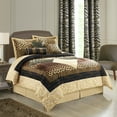 thumbnail image 5 of Nanshing Leopard 9 Piece Animal Print Comforter Set , Brown Gold , Queen , Short Plush Print, 5 of 7