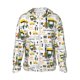 thumbnail image 1 of Fotbe Transportation Cartoon Chaqueta con Protección Solar UPF 50+ para Hombre y Mujer, Camisa con Capucha y Bolsillos-X-Large, 1 of 7