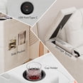 thumbnail image 6 of Danolapsi Sofa Bed,2 in 1 Pull Out Couch Bed with Storage Space and Arms,Sleeper Sofa with Pull Out Bed,L-Shaped Sofa Couch Bed,1 USB-A, 1 Type-C,Linen Sectional Sofa for Living Room（ship in 2 boxes）, 6 of 9