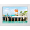 thumbnail image 1 of Murdock, Ramona 18x13 White Modern Wood Framed Museum Art Print Titled - Half Moon Pier, 1 of 4
